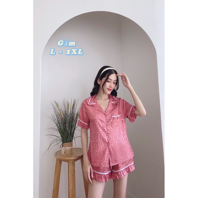 Pijama lụa gấm size to 2XL 60- 75kg