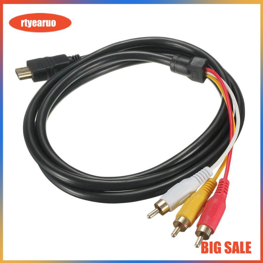 Dây cáp nối chuyển đổi cổng HDMI sang 3 cổng RCA AV cho HDTV (Dài 1.5m)