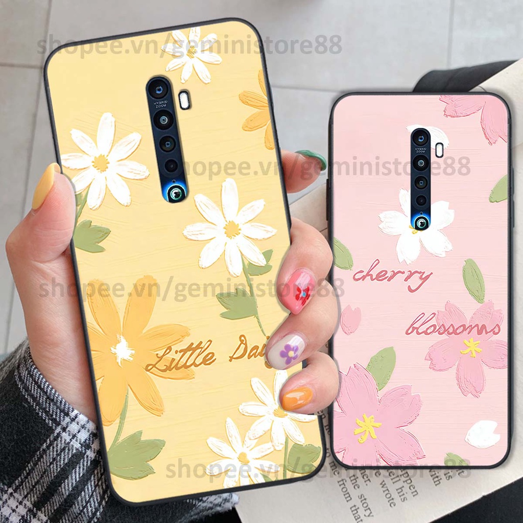Ốp Oppo Reno 2f / Reno2 F in hình hoa lá nhiều màu sắc siêu đẹp, siêu xinh, siêu cá tính