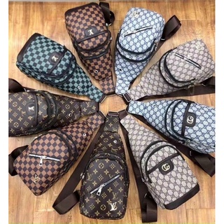 Túi đeo chéo/ đeo ngực cho nam/ nữ hàng QC full logo