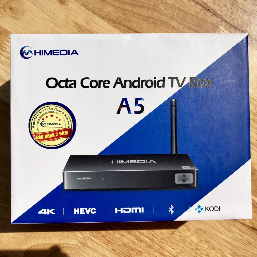 Android TV Box Himedia A5 Ram 2G, Chíp 8 Nhân- Hàng Chính Hãng