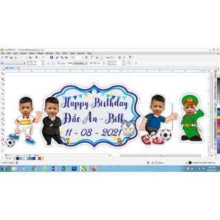 combo bảng tên chibi cho bé