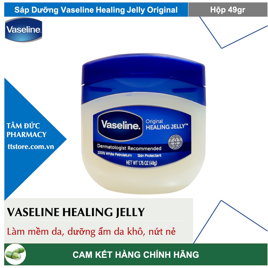 Sáp Dưỡng Vaseline Healing Jelly Original [Hộp 49gr - 106gr] [vaselin]