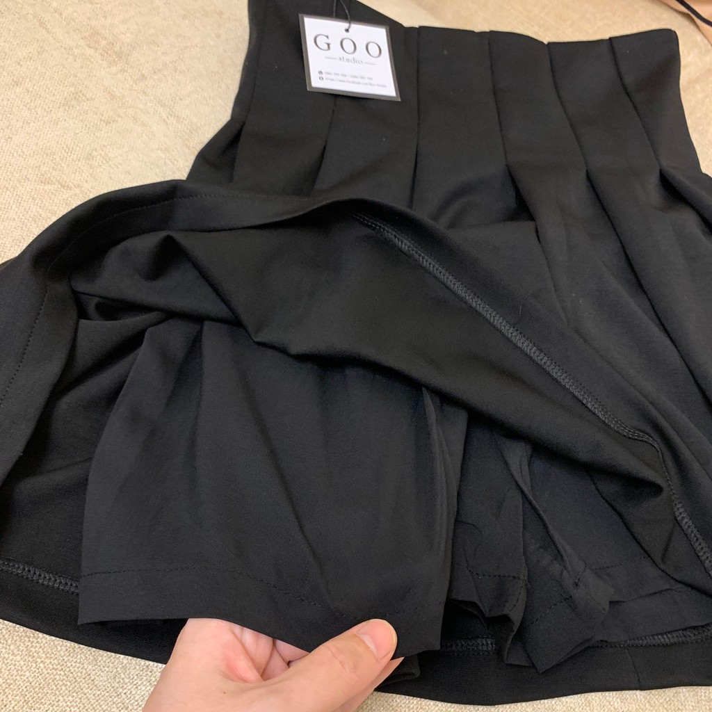 Chân váy xòe nữ Umi Goo Studio không nhăn co giãn nhẹ | BigBuy360 - bigbuy360.vn