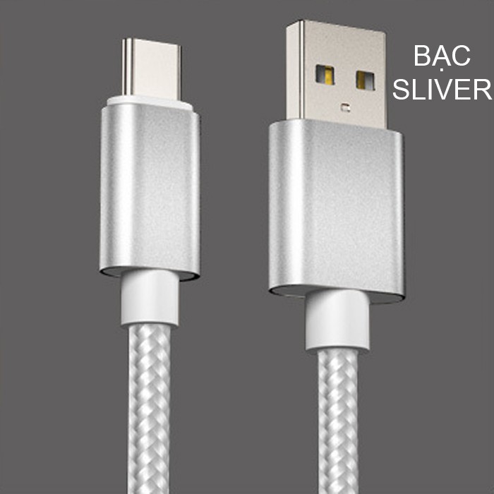 Dây cáp sạc Lightning, Samsung type c, micro usb android, dây cáp sạc điện thoại 1m dây dù chính hãng giá rẻ Sagopy