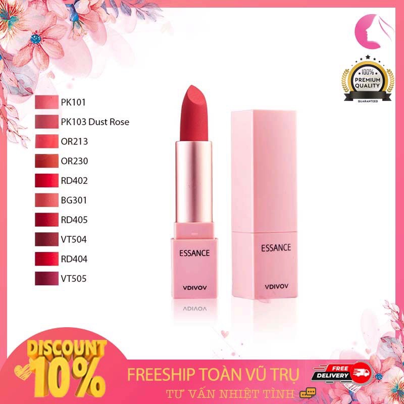 SON LÌ LÂU TRÔI ESSANCE 3.5G LIP ROUGE VELVET