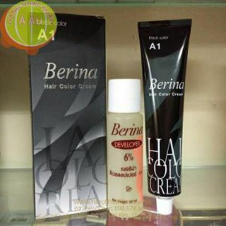 12 hộp thuốc nhuộm tóc Berina  A2 đen và nâu