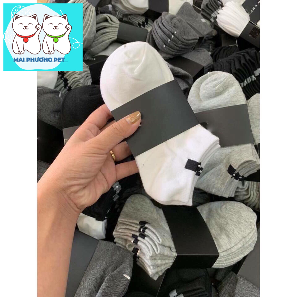 Combo 5 đôi tất nam nữ cổ ngắn sợi tre trộn màu MS01 cao cấp công nghệ nano khử mùi chống hôi chân