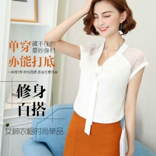 ÁO SƠ MI CÔNG SỞ NỮ TAY NGẮN