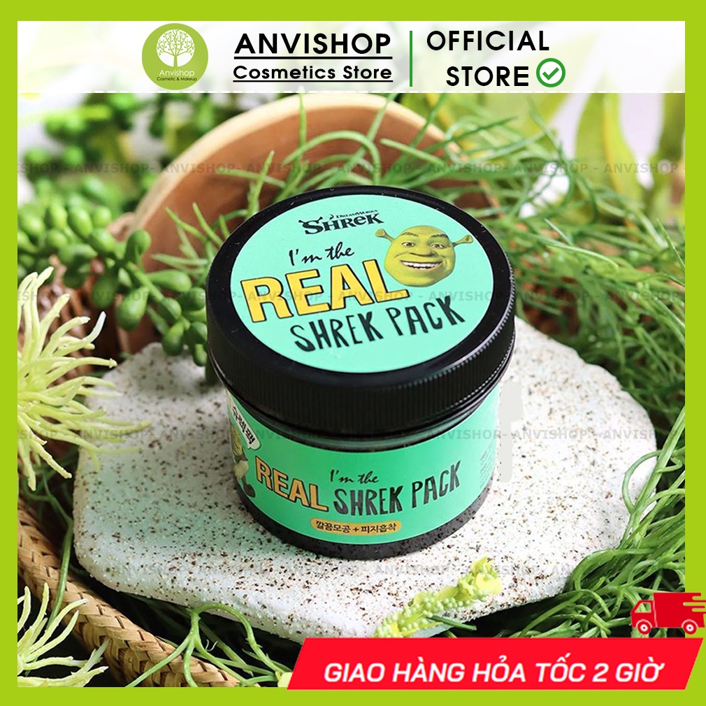 MẶT NẠ ĐẤT SÉT RAU MÁ + BẠC HÀ SHREK PACK - GIẢM MỤN ĐẦU ĐEN, MỤN ẨN và LỖ CHÂN LÔNG TO