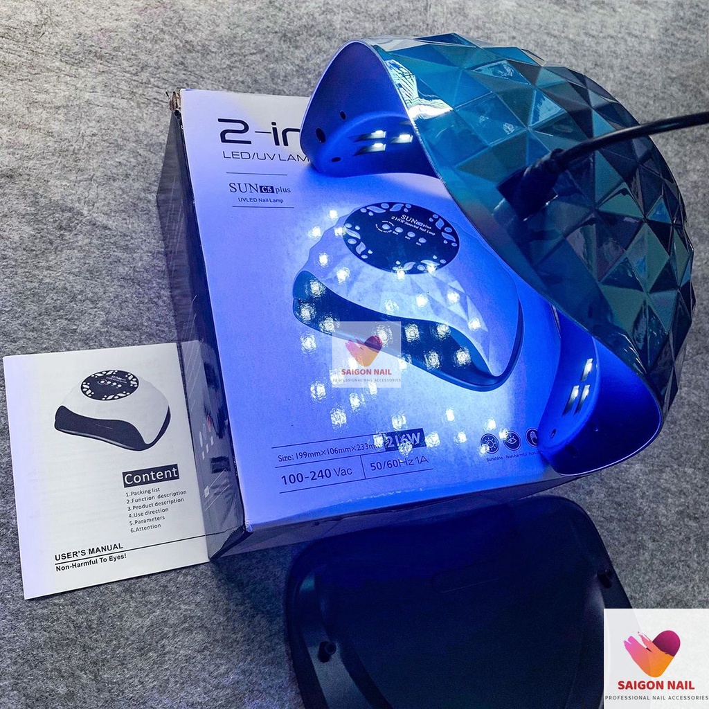 Máy hơ gel / Nail Lamp / đèn hơ gel Sun C5 plus
