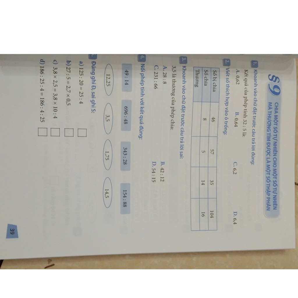 Sách - Bài Tập Trắc Nghiệm Và Tự Kiểm Tra Toán 5