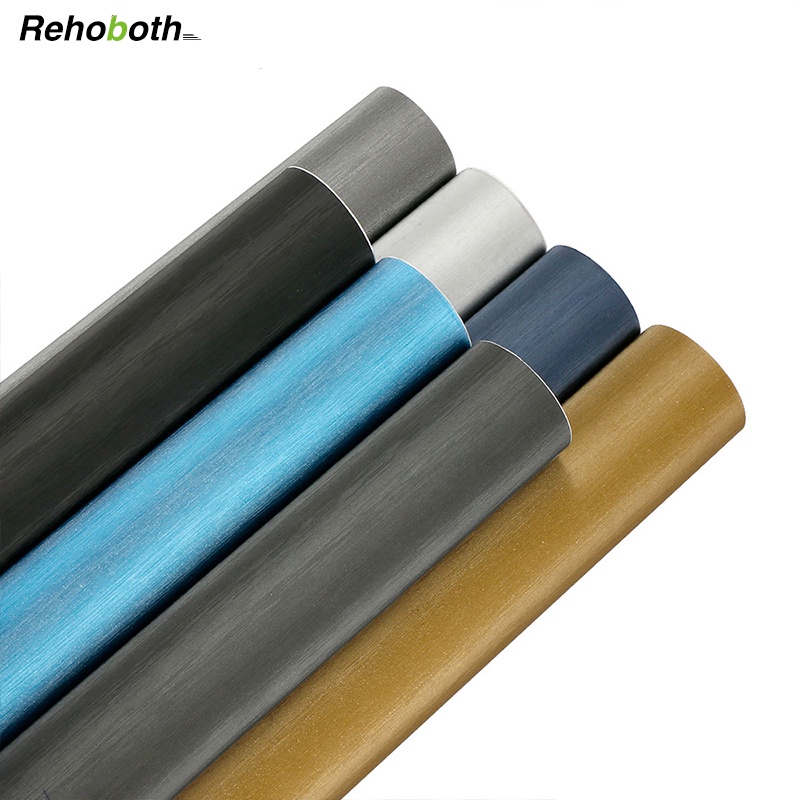 Rehoboth 30cmX100cm Kiểu dáng xe hơi Matt Brushed Tự làm phim bọc Vinyl Tấm Bong bóng Miễn phí Phát hành Không khí Xe máy Ô tô Dán Xe hơi Decal