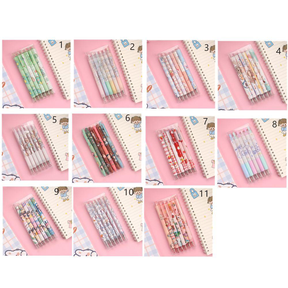 CHOOKEY Bút Mực Gel Nhanh Khô In Họa Tiết Hoạt Hình Dễ Thương Tiện Dụng Cho Văn Phòng / Trường Học
