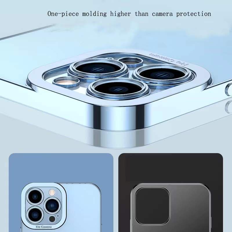 Ốp Điện Thoại Trong Suốt Chống Sốc Bảo Vệ Ống Kính Máy Ảnh Cho iphone 11 pro max 11 pro max 13 12 pro max