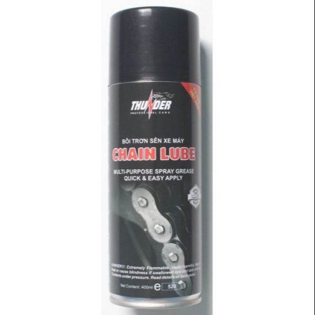 Xịt dưỡng sên Thunder Chain Lube 400ml