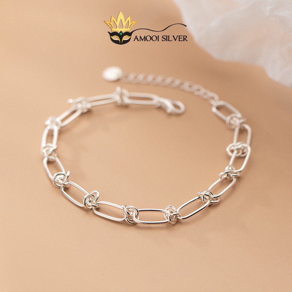 Lắc tay bạc S925 xích khúc - Amooi Silver AT115