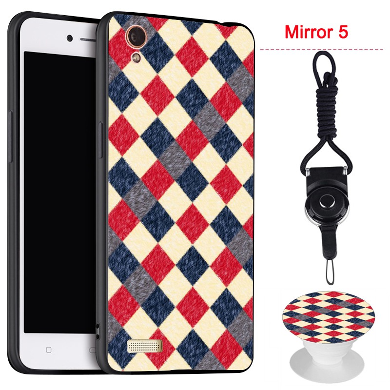 Ốp điện thoại silica gel dẻo có giá đỡ và dây đeo cho OPPO MIRROR 5/ R1201