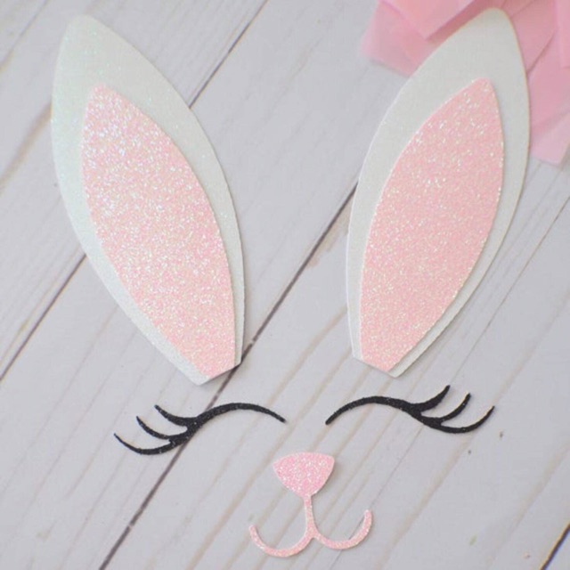 Bộ tai thỏ trang trí bánh kem (178)