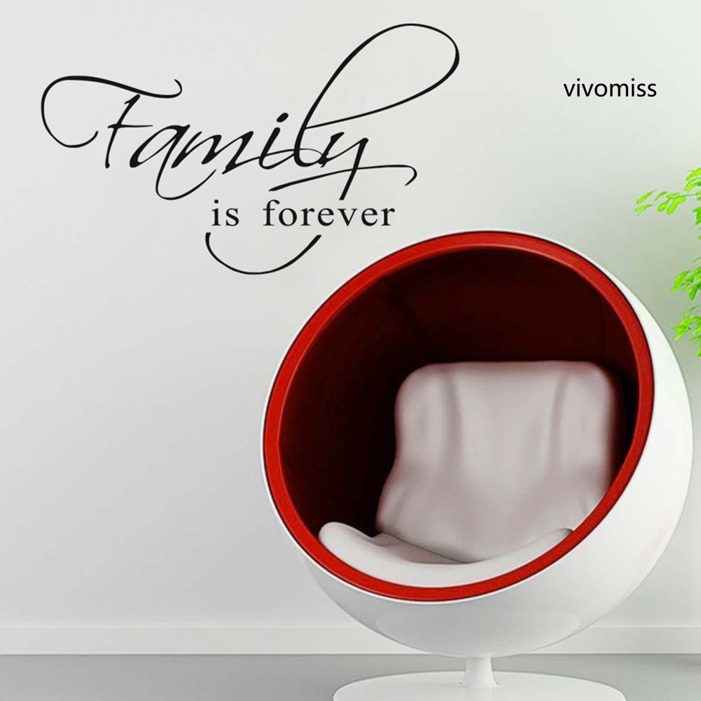 Sticker Chữ Family Is Forever Dán Tường Trang Trí
