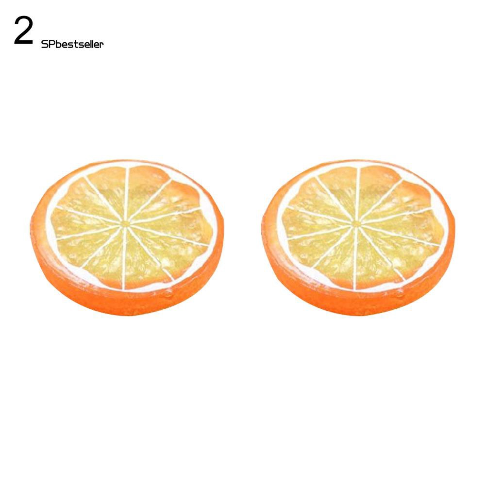 Set 2 lát chanh nhân tạo bằng nhựa trang trí nội thất đa năng