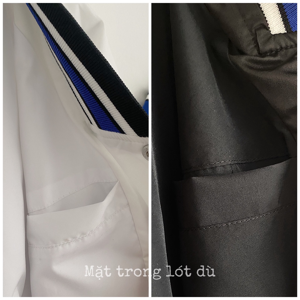 Áo khoác bomber unisex chất dù 2 lớp cao cấp không bong tróc chất vải mịn không xù lông, cam kết video kèm ảnh chụp