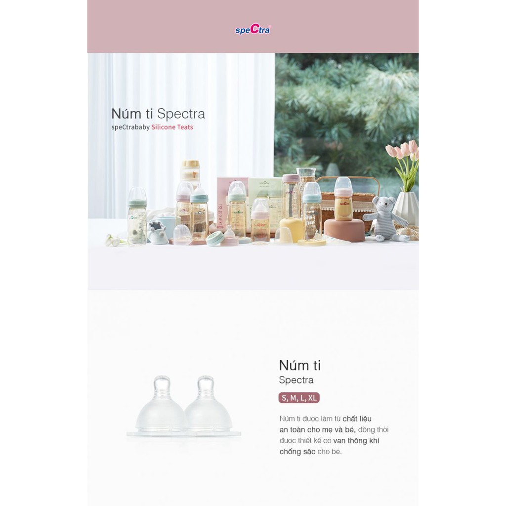 Núm ti cổ rộng Spectra size S /M /L /LL (Hộp 2 cái)