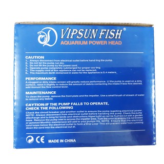 MÁY BƠM LỌC NƯỚC HỒ CÁ VIPSUN VS-6600