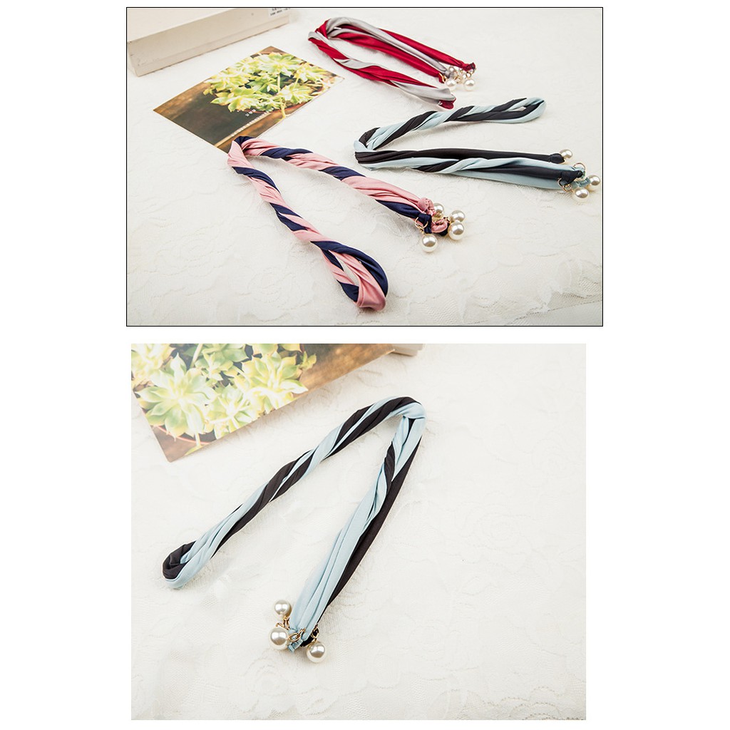 Cài Tóc 2 Màu Đan Xen Đính Hạt Hàn Quốc MS: 15 - Hưng Long PC