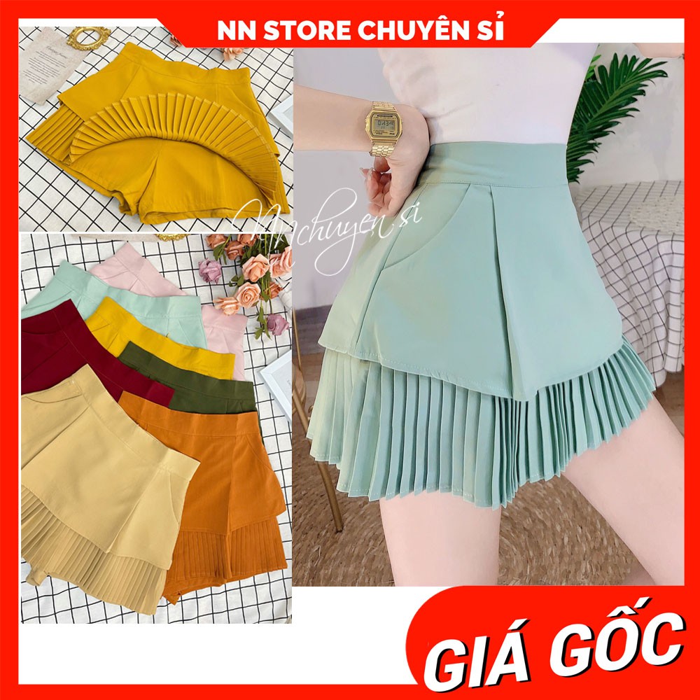 CHÂN VÁY XẾP LI 2 TẦNG CỰC XINH NVH304 ⚡HÀNG ĐẸP⚡ẢNH THẬT⚡ CHÂN VÁY NỮ ⚡ VÁY XẾP LI NGẮN
