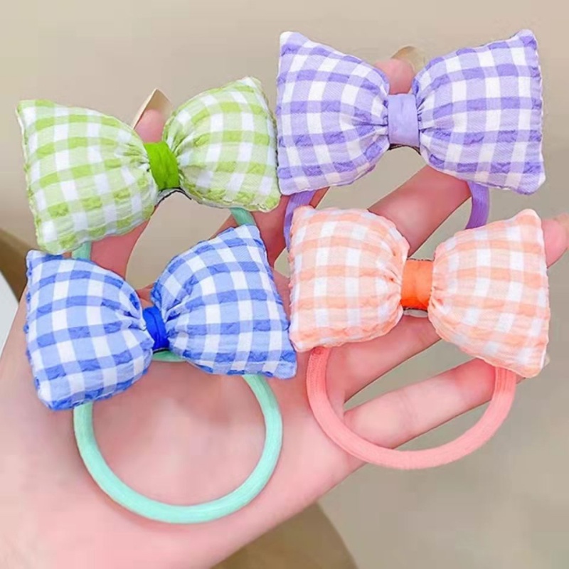Kẹp Tóc Cao Su Hình Nơ Dễ Thương Cho Bé Gái