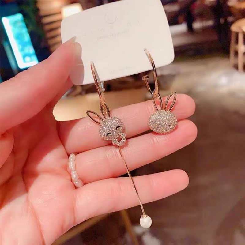 Khuyên Tai Dài Hình Thỏ Dễ Thương Cho Nữ