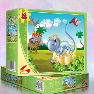 Tranh xếp hình Tia Sáng Jigsaw Puzzle 063 mảnh mảnh phát triển trí tuệ cho bé - KỶ KHỦNG LONG - MSP: 063-146