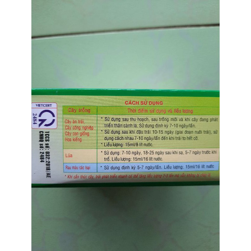 Phân bón lá NITO MANHE 15ML 10 gói