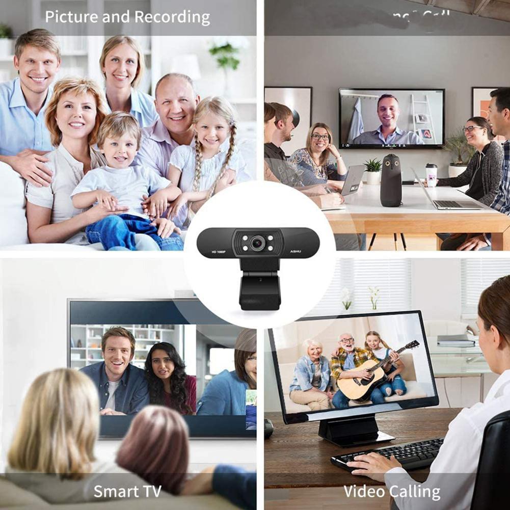 TZ Máy ảnh máy tính Webcam HD 1080P với Micrô HD tích hợp 1920 x 1080p WebCam USB Plug Play cho Máy tính xách tay PC | BigBuy360 - bigbuy360.vn