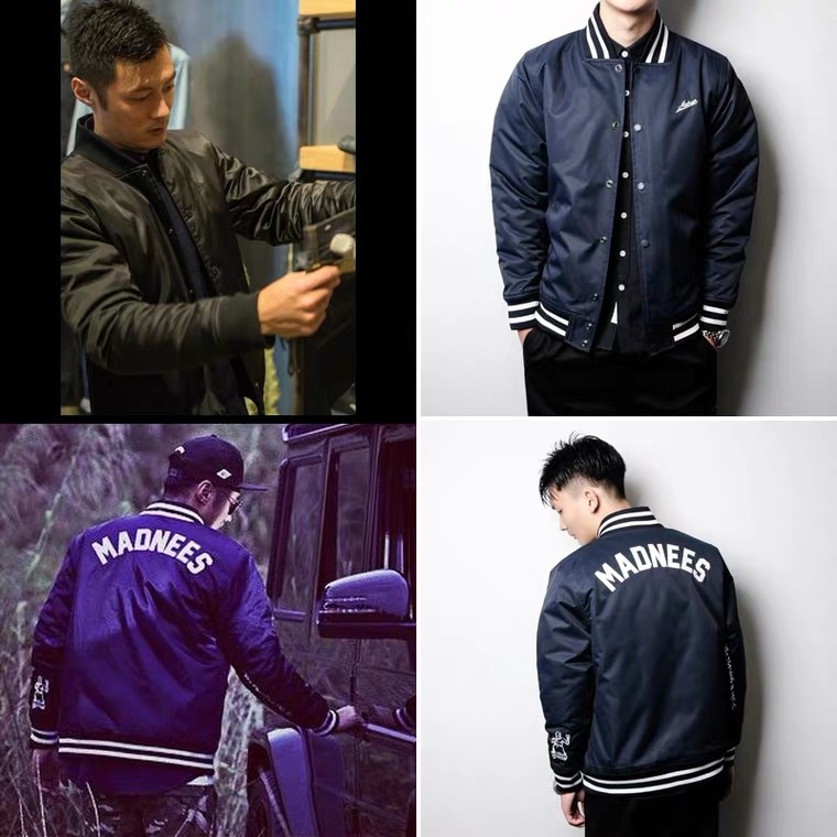Áo khoác bomber thêu chữ của nam siêu hót