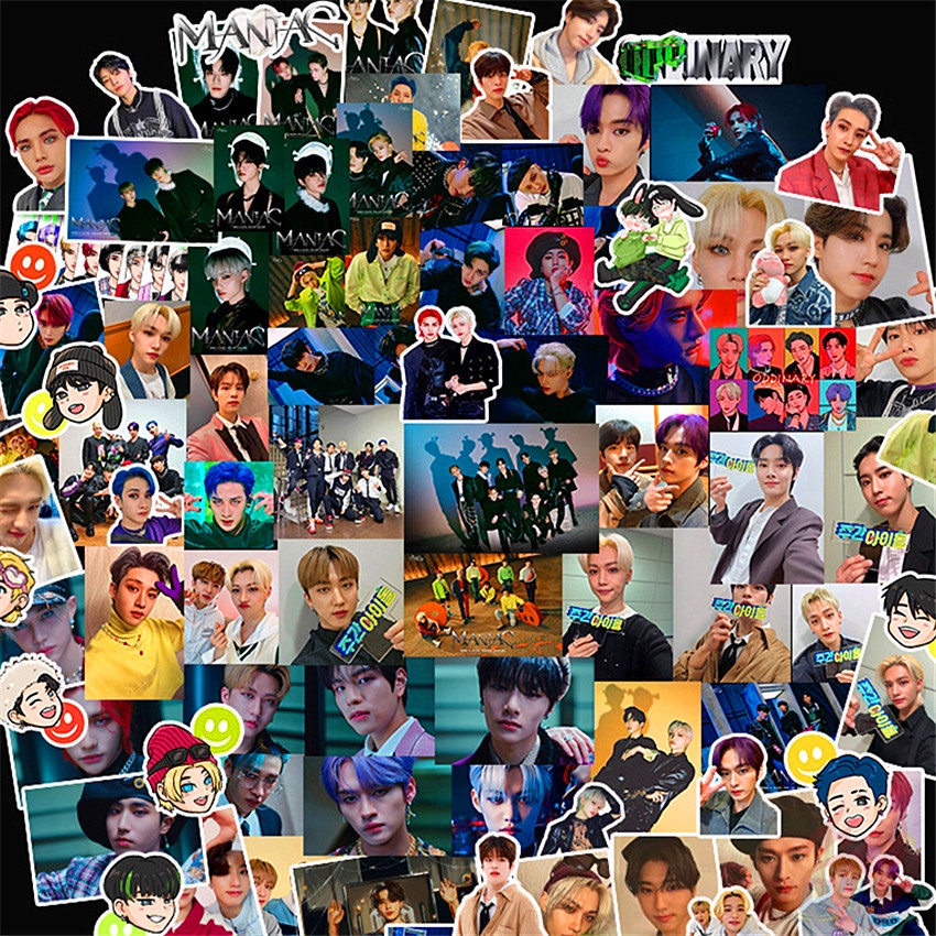 Bộ 100 Cái/Bộ ❉ Hình Dán Stray Kids Series 08 ❉ Miếng Dán Trang Trí Thời Trang Chống Thấm Nước Hình KPOP Superstar