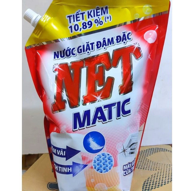 (MẪU MỚI) Túi Nước Giặt NET Matic 2,4kg