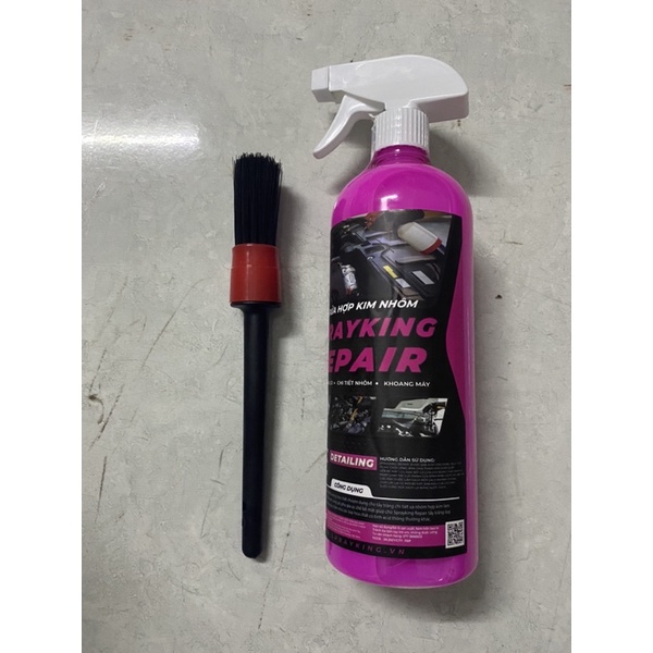 Tẩy rửa hợp kim nhôm + Cọ vệ sinh chi tiết, tẩy rửa hợp kim nhôm sprayking chính hãng.