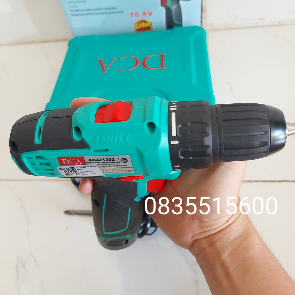 MÁY KHOAN VẶN VÍT DÙNG PIN 10.8V DCA ADJZ1202E [CHÍNH HÃNG] MÁY KHOAN PIN DCA [RẺ] MÁY VẶN VÍT CẦM TAY TOTAL