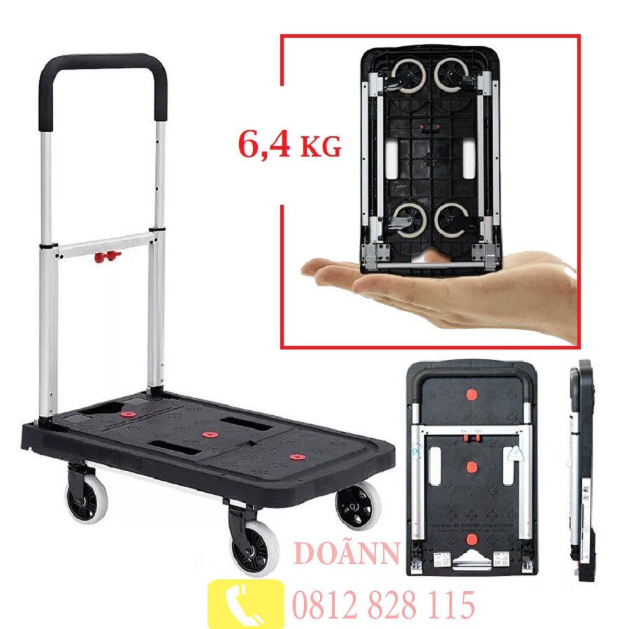 Xe Đẩy Hàng Gấp Gọn  4 Bánh