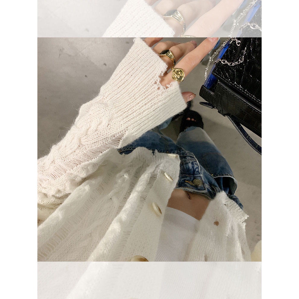 NRVP Áo KhoáC Cardigan Tay DàI Phong CáCh HàN QuốC