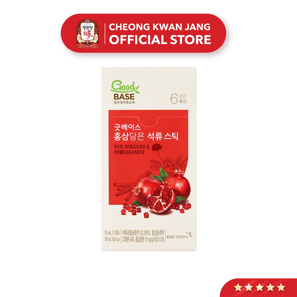 Nước Hồng Sâm Hàn Quốc Goodbase Lựu Đỏ KGC Cheong Kwan Jang (50ml x 10 gói)