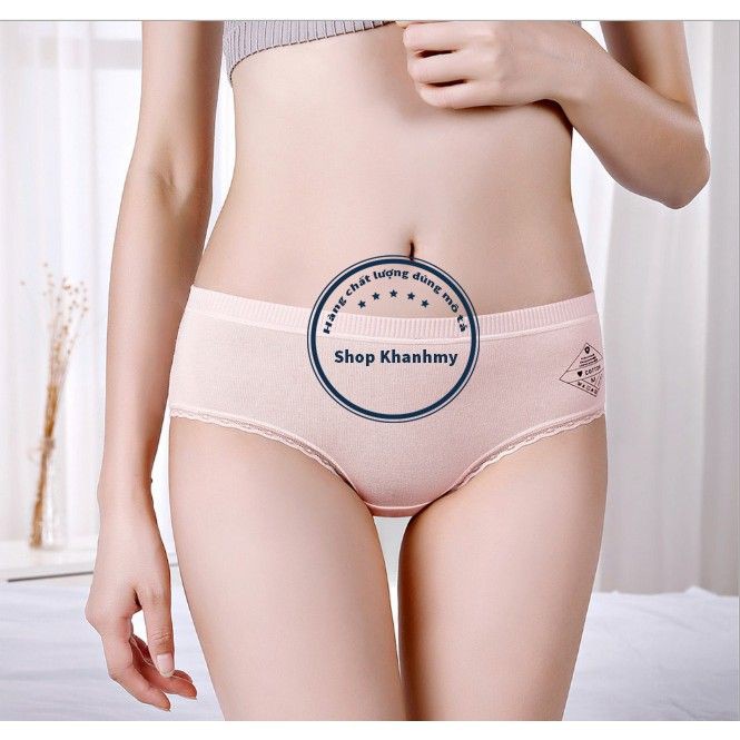 Quần lót nữ Cotton viền ren lưng thun có chọn size chọn màu QL05 | BigBuy360 - bigbuy360.vn