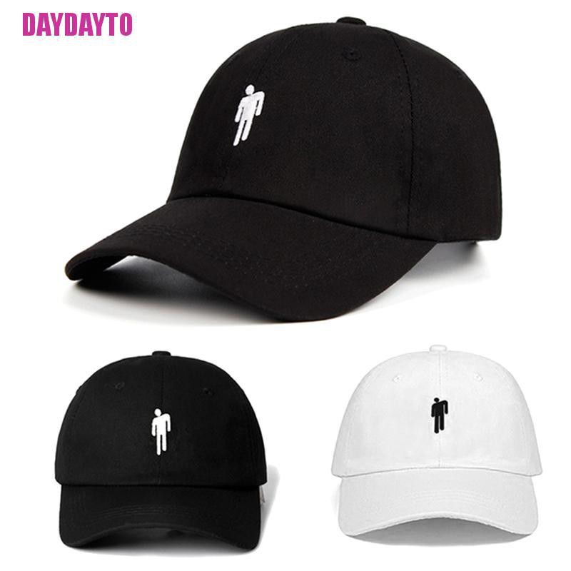 Mũ Lưỡi Trai Cotton Thêu Hình Billie Eilish Phong Cách Hip Hop Mới Cho Nữ