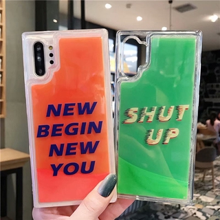 Ốp điện thoại TPU trang trí kim tuyến nước cho Samsung Galaxy Note 10 Plus S10 Plus