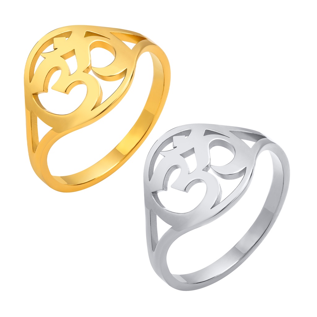 Vnox Nhẫn Biểu Tượng Yoga Độc Đáo Size 7-9