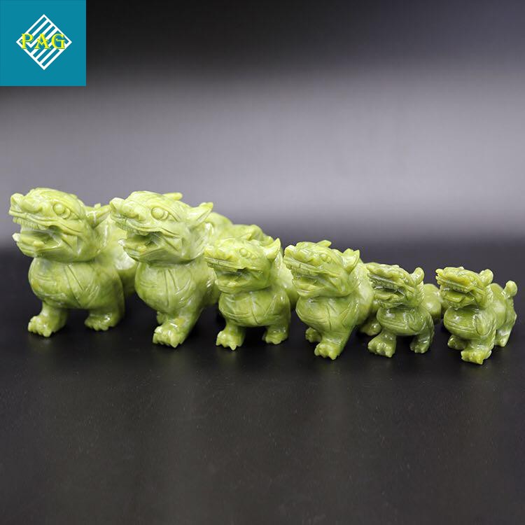 CẶP TỲ HƯU ĐÁ LAM NGỌC 11 cm