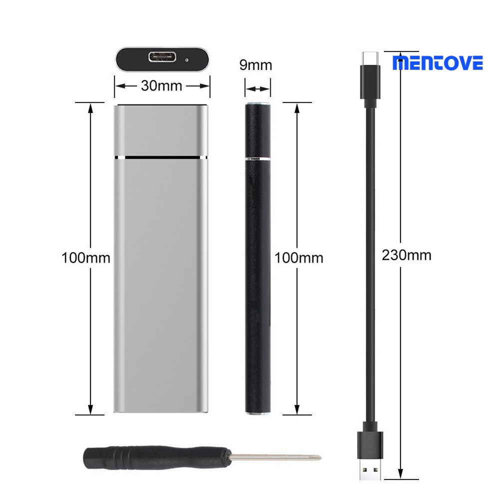 Vỏ Ổ Cứng Ssd M.2 Ngff Sang Usb 3.1 Tốc Độ Cao Bằng Hợp Kim Nhôm Ốp | BigBuy360 - bigbuy360.vn