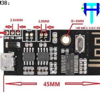 Mạch bluetooth liền công suất 5W MH-M38 DW-CT14+